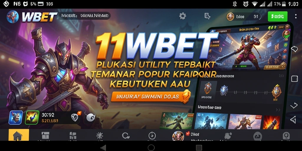Tampilan antarmuka yang sederhana dan fungsional dari 11WBET.