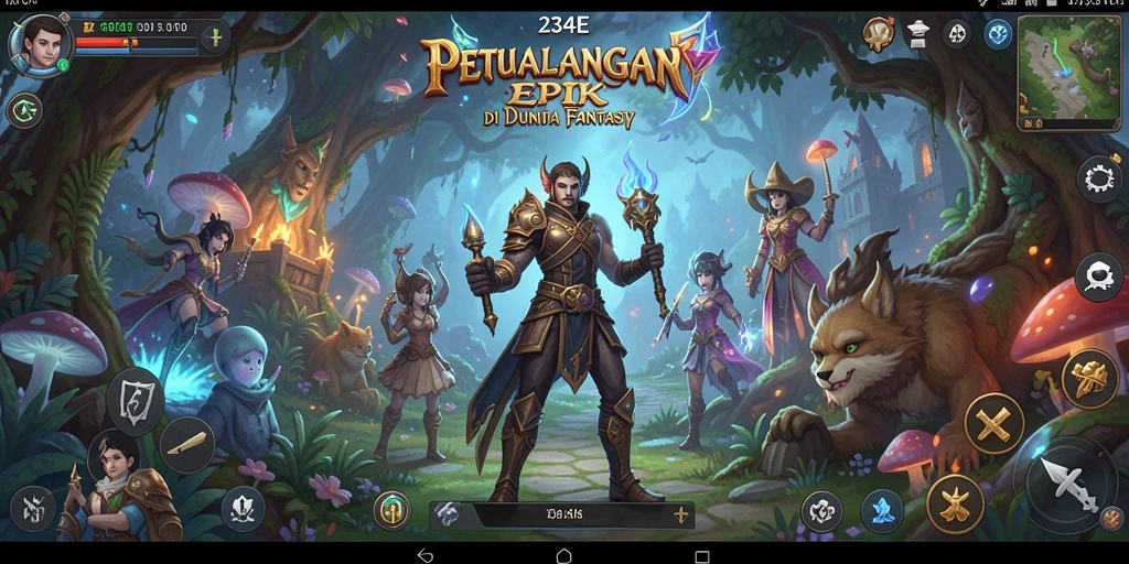 Tampilan gameplay RPG 234E yang menakjubkan dan mendebarkan.