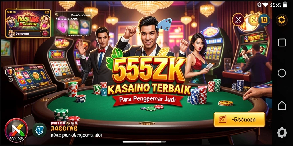 Tampilan screenshot utama 555ZK menampilkan gameplay yang seru dan interaktif.