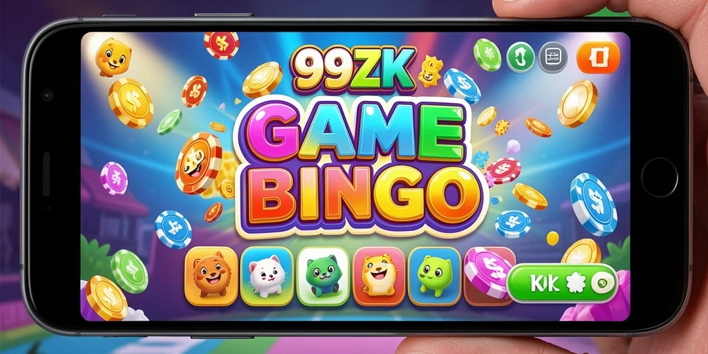 Screenshot 99ZK menampilkan keseruan gameplay Bingo yang menegangkan.