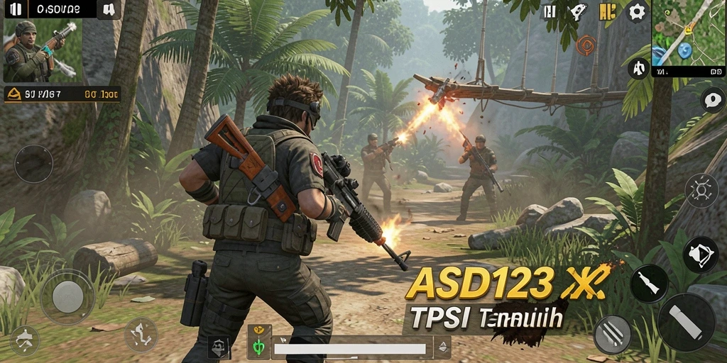 Screenshot menampilkan aksi seru gameplay TPS dalam <strong>ASD123</strong>.