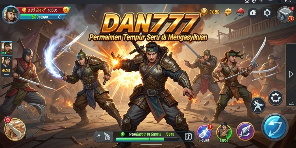 Screenshot utama DAN777 menunjukkan aksi pertempuran yang intens dan mendebarkan.