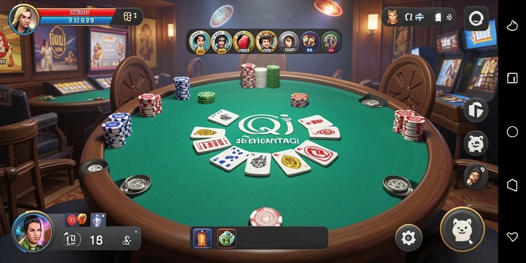 Tampilan screenshot JTBLUE yang memukau dengan gameplay QiuQiu.