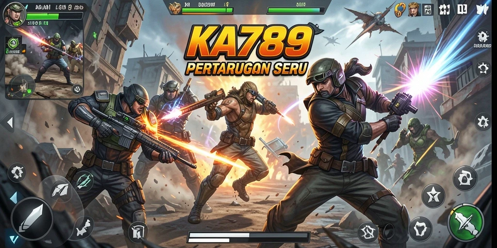 Tampilan gameplay seru yang penuh aksi dari KA789.
