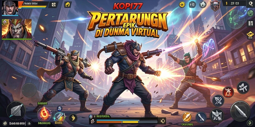 Tampilan gameplay KOPI77 yang menegangkan dan mendebarkan.