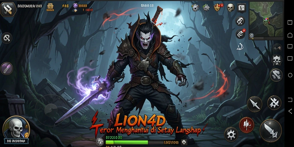 Gameplay menegangkan LION4D dalam suasana mencekam.