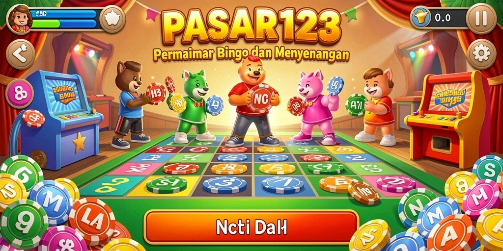 Tampilan gameplay yang seru dan interaktif dari PASAR123
